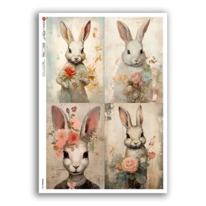 ANIMALS-0226. Papel de Arroz animales para decoupage.