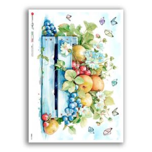 FOOD-0163. Papel de Arroz comida para decoupage.