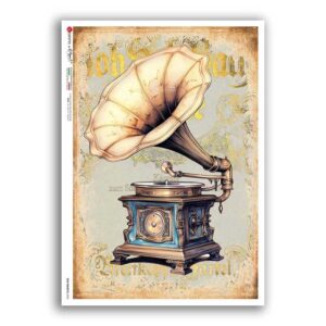OLD OBJECTS-0045. Papel de Arroz objetos antiguos para decoupage.
