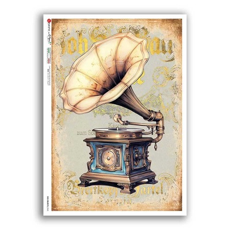 OLD OBJECTS-0045. Papel de Arroz objetos antiguos para decoupage.