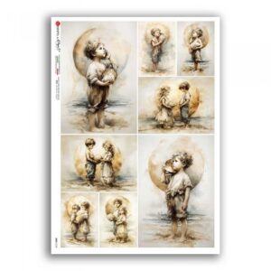 BABY-0129. Papel de arroz para decoupage — Niños