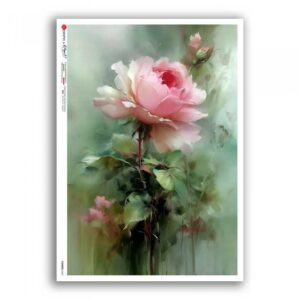 FLOWERS-0457. Papel de arroz para decoupage — Flores