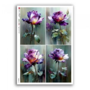 FLOWERS-0462. Papel de arroz para decoupage — Flores