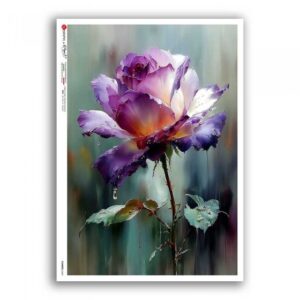 FLOWERS-0463. Papel de arroz para decoupage — Flores