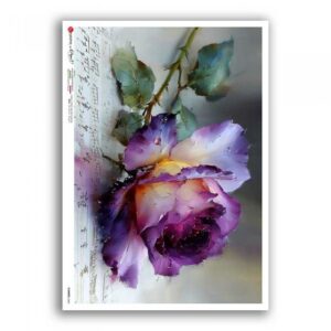 FLOWERS-0464. Papel de arroz para decoupage — Flores