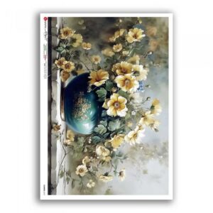 FLOWERS-0473. Papel de arroz para decoupage — Flores