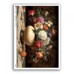 FLOWERS-0474. Papel de arroz para decoupage — Flores