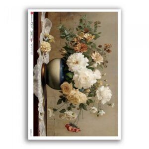 FLOWERS-0475. Papel de arroz para decoupage — Flores