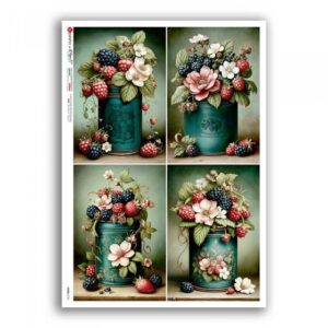 FOOD-0181. Papel de arroz para decoupage — Comida