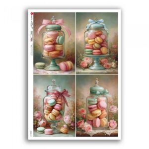 FOOD-0183. Papel de arroz para decoupage — Comida