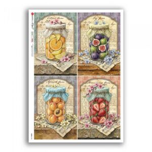 FOOD-0184. Papel de arroz para decoupage — Comida