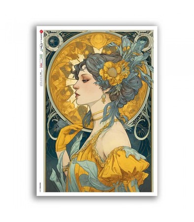 NOUVEAU-0081. Papel de arroz para decoupage — Art Nouveau
