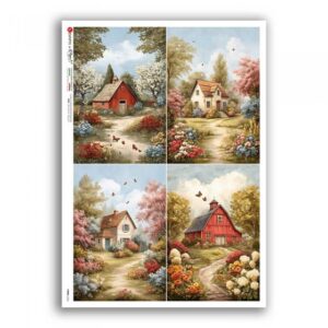 VIEWS-0243. Papel de arroz para decoupage — Paisaje