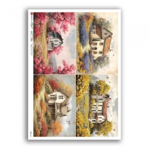 VIEWS-0244. Papel de arroz para decoupage — Paisaje