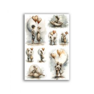 GF-BABY-038. Papel de arroz para decoupage — BABY — gran formato
