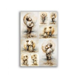 GF-BABY-040. Papel de arroz para decoupage — BABY — gran formato