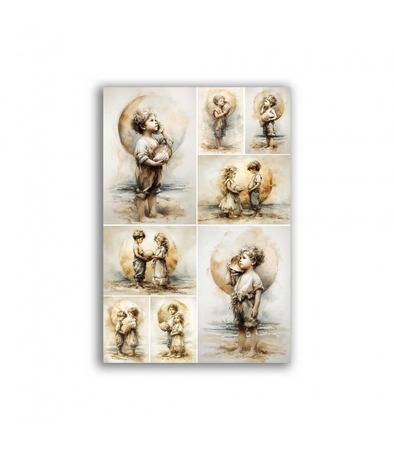 GF-BABY-040. Papel de arroz para decoupage — BABY — gran formato