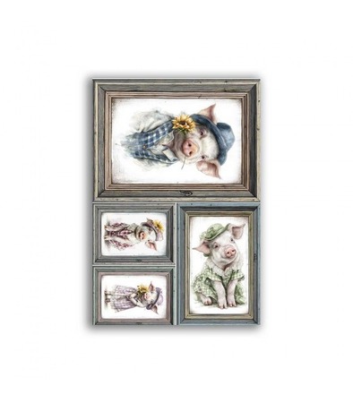 GF-COUNTRY-036. Papel de arroz para decoupage — COUNTRY — gran formato