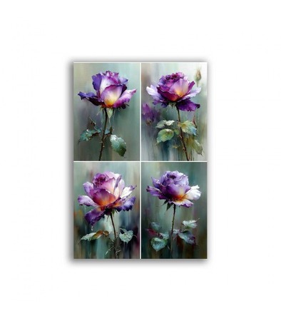 GF-FIORI-125. Papel de arroz para decoupage — FLORES — gran formato