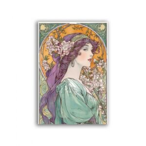 GF-ART NOUVEAU-059. Papel de arroz para decoupage — ART NOUVEAU — gran formato
