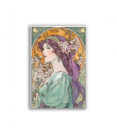 GF-ART NOUVEAU-060. Papel de arroz para decoupage — ART NOUVEAU — gran formato