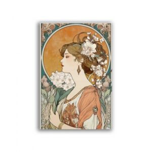 GF-ART NOUVEAU-062. Papel de arroz para decoupage — ART NOUVEAU — gran formato