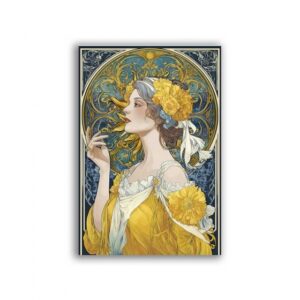GF-ART NOUVEAU-065. Papel de arroz para decoupage — ART NOUVEAU — gran formato