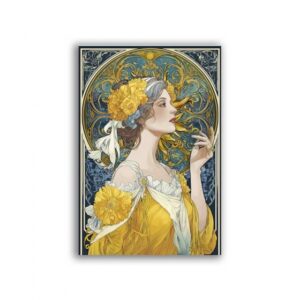 GF-ART NOUVEAU-066. Papel de arroz para decoupage — ART NOUVEAU — gran formato