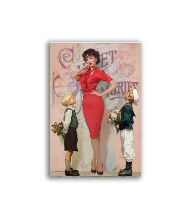 GF-PIN-UP-035. Papel de arroz para decoupage — PIN-UP — gran formato