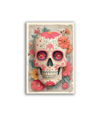 GF-TESCHI-050. Papel de arroz para decoupage — CALAVERAS — gran formato