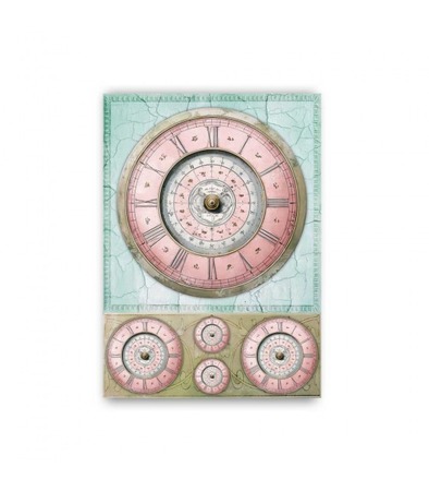 GF-OROLOGI-053. Papel de arroz para decoupage — RELOJES — gran formato