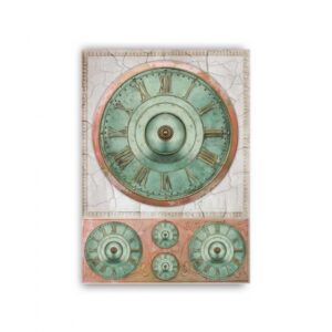 GF-OROLOGI-054. Papel de arroz para decoupage — RELOJES — gran formato