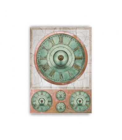 GF-OROLOGI-054. Papel de arroz para decoupage — RELOJES — gran formato