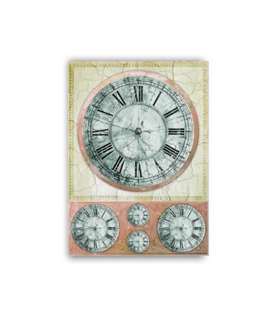 GF-OROLOGI-055. Papel de arroz para decoupage — RELOJES — gran formato