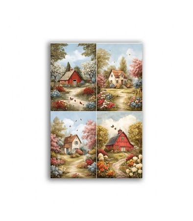 GF-PAESAGGI-078. Papel de arroz para decoupage — PAISAJES — gran formato