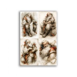 GF-NATALE-045. Papel de arroz para decoupage — NAVIDAD — gran formato