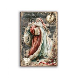 GF-NATALE-048. Papel de arroz para decoupage — NAVIDAD — gran formato